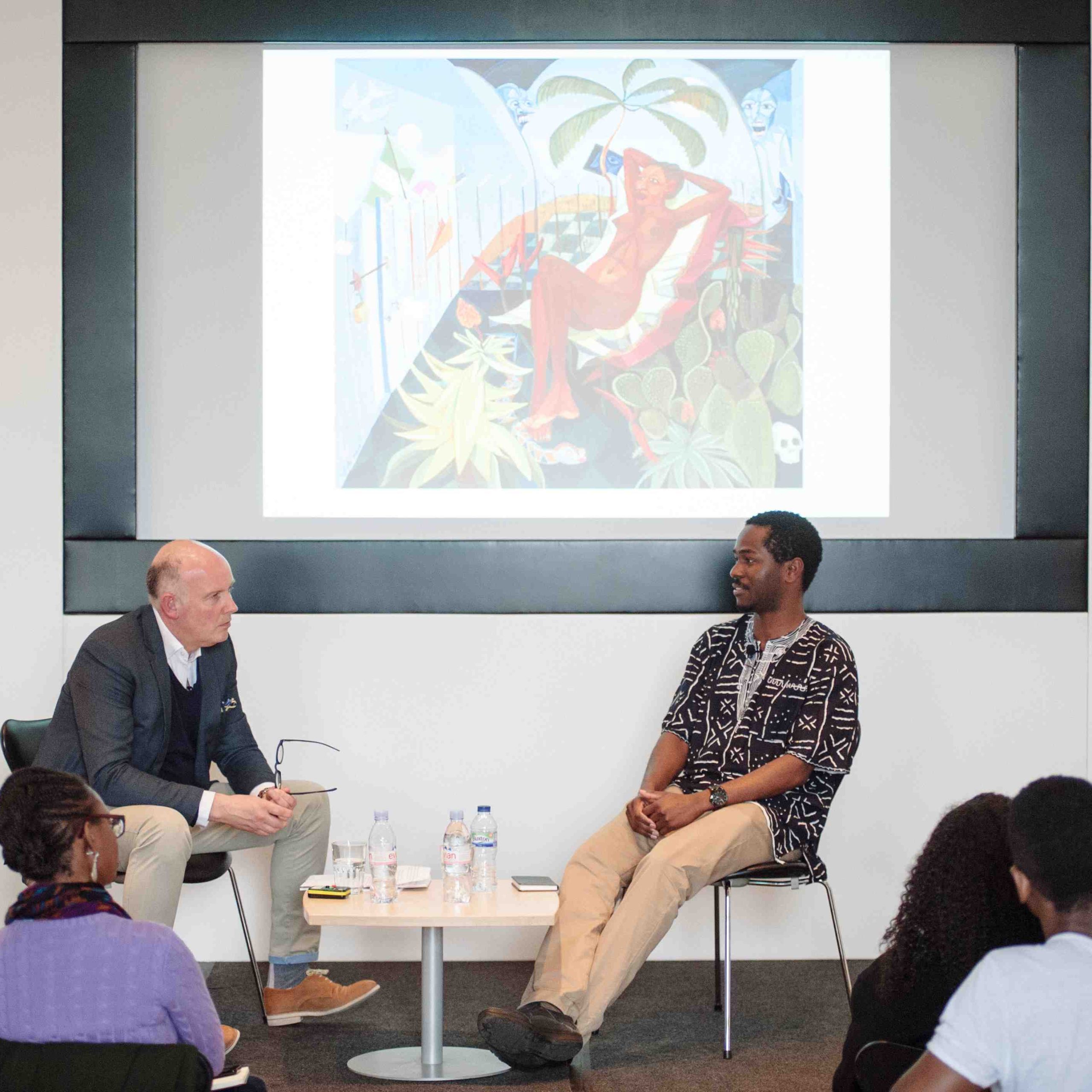 1:54 London 2015: Artist Talk: Marc Stanes in conversation with Richard Mudariki © Benjamin Hoffman