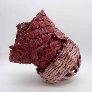 Anina Major, Ruby_s Easter Hat, 2023, Glazed stoneware, 40.6 x 30.5 x 50.8 cm (16 x 12 x 20 in). Courtesy of the artist and TERN Gallery